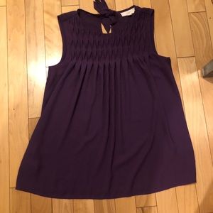 Ann Taylor Loft purple eggplant tank